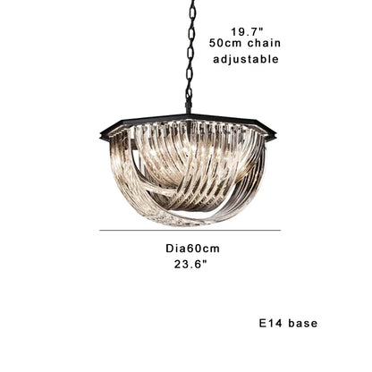 DecorBites™ Glass Crystal Pendant Lights for Kitchen Island Bar - Elegant Luxury LED Lamps