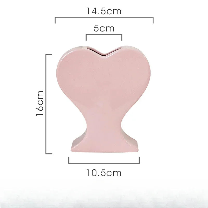 Porcelain Heart Vase