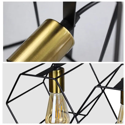 DecorBites™ Industrial LED Hanging Pendant Light Fixture for Dining Room and Living Room