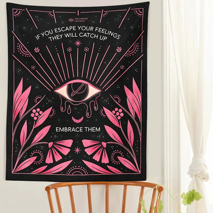 DecorBites™ Botanical Eye Tapestry Wall Hanging Psychedelic Bohemia Home Decor