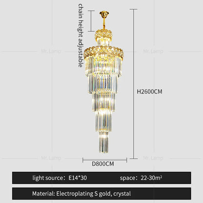 DecorBites™ Light Luxury Crystal Chandelier for Elegant Living Spaces