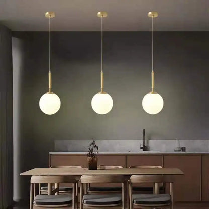 DecorBites™ Glass Ball Pendant Light - Modern Hanging Fixture for Living Room, Bedroom, Dining Room