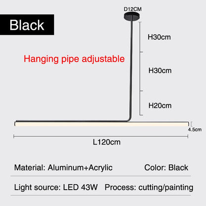 Led Chandelier Dimmable Long Tube