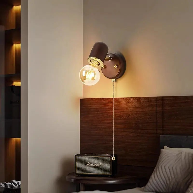 Walnut Wall Lamp