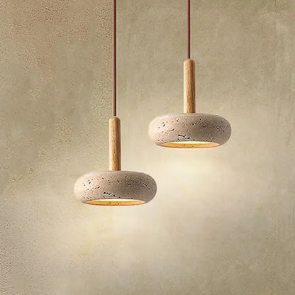 DecorBites™ Pendant Lamps Circular Yellow Stone
