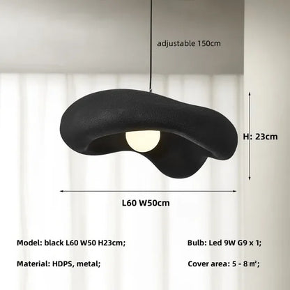 DecorBites™ Creamy Style Pendant Light | Resin Dining Room LED Island Lamp