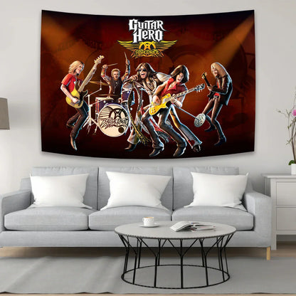 DecorBites™ Aerosmith Band Tapestry Room Decor Art Flag Bohemia Aesthetic Wall Hanging