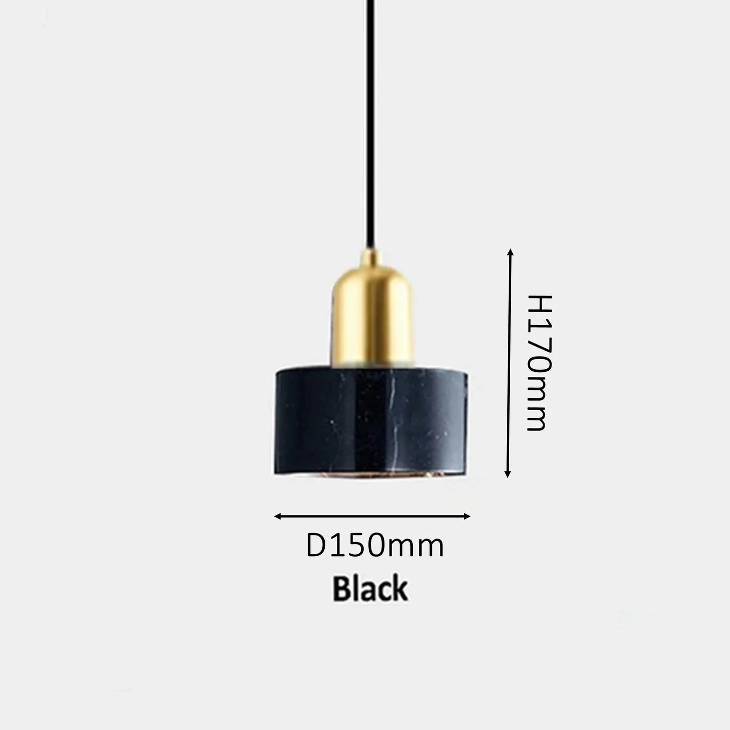 DecorBites™ Green Marble Pendant Light: Luxury Hanging Lamp for Dining Room, Bedside, Hotel.