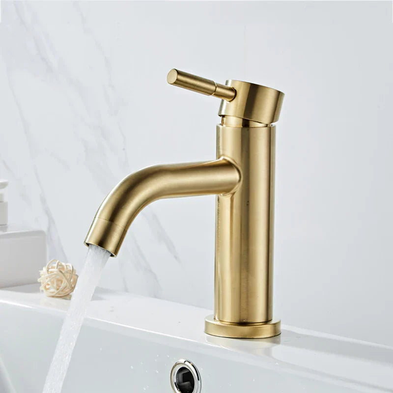 Brushed Gold Steel Faucet