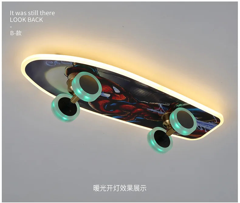 LED Skateboard Ceiling Light