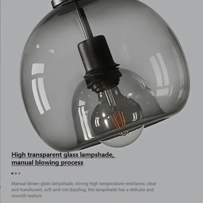 DecorBites™ Glass Ball LED Pendant Lights for Home, Office, and Restaurant Decor