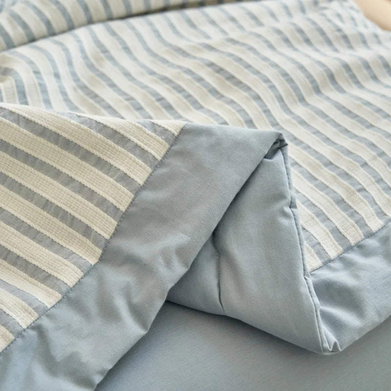 DecorBites™ Jacquard Summer Quilt with Soya Fibre Filling - Soft, High-end Cotton Comforter