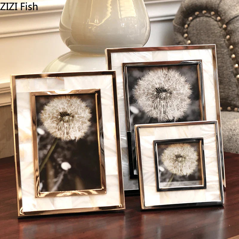 Gold Shell Photo Frame