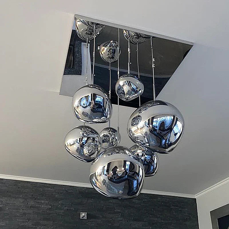 DecorBites™ Glass Lava Pendant Lights: Modern Nordic Loft LED Ceiling Hanging Lamp Fixture