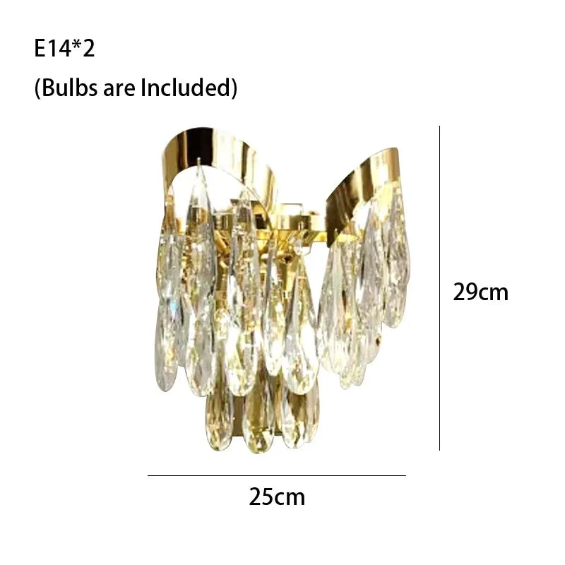 DecorBites™ LED Sunflower Crystal Ceiling Chandelier for Home Decor and Lighting Fixture