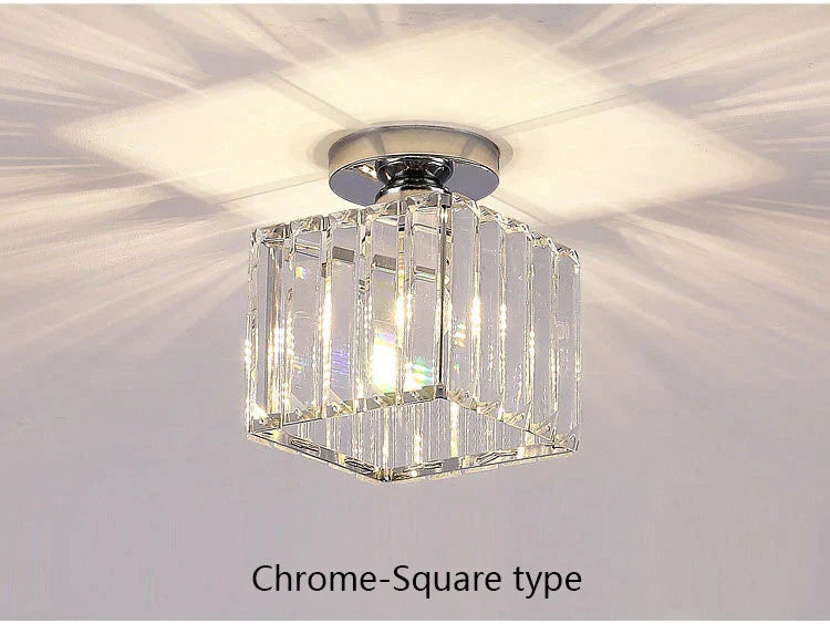 DecorBites™ Crystal LED Chandelier for Aisle, Hallway, and Living Spaces