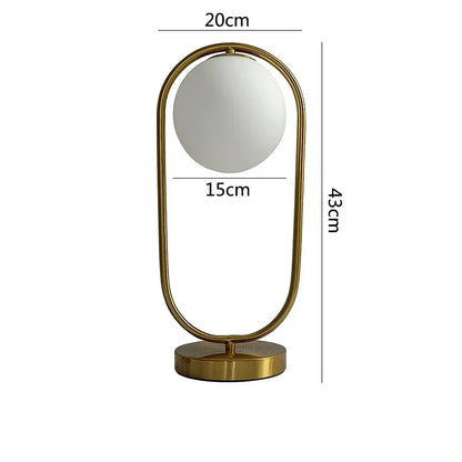 DecorBites™ Glass Ball LED Desk Lamp Nordic Design for Bedroom Living Room Reading