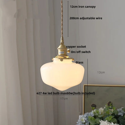 DecorBites™ Iron Lampshade LED Pendant Lights, Adjustable Modern Hang Lamp