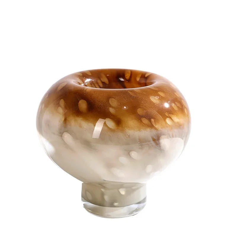 Gradient Circle Glass Vase