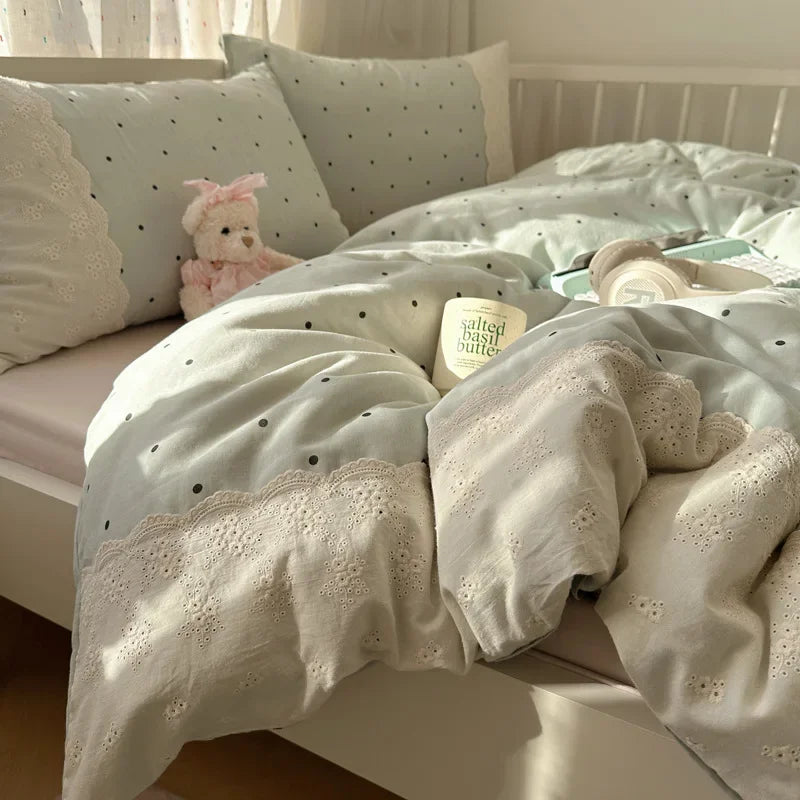 French Cotton Lace Bedding