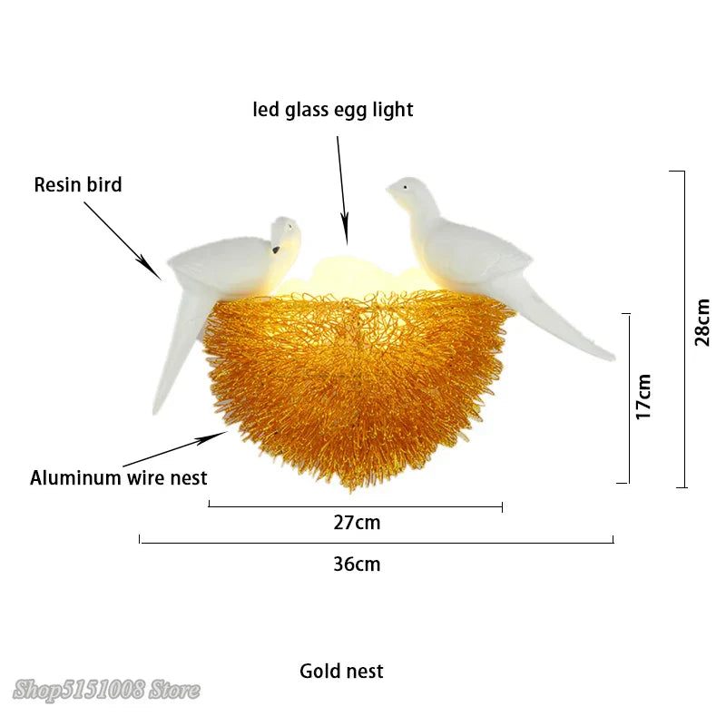 Gold Nest LED Wall Sconce