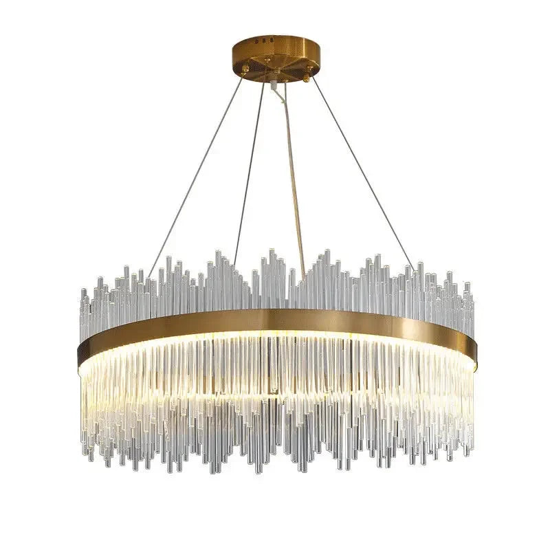 Gold Dimmable Crystal Pendant