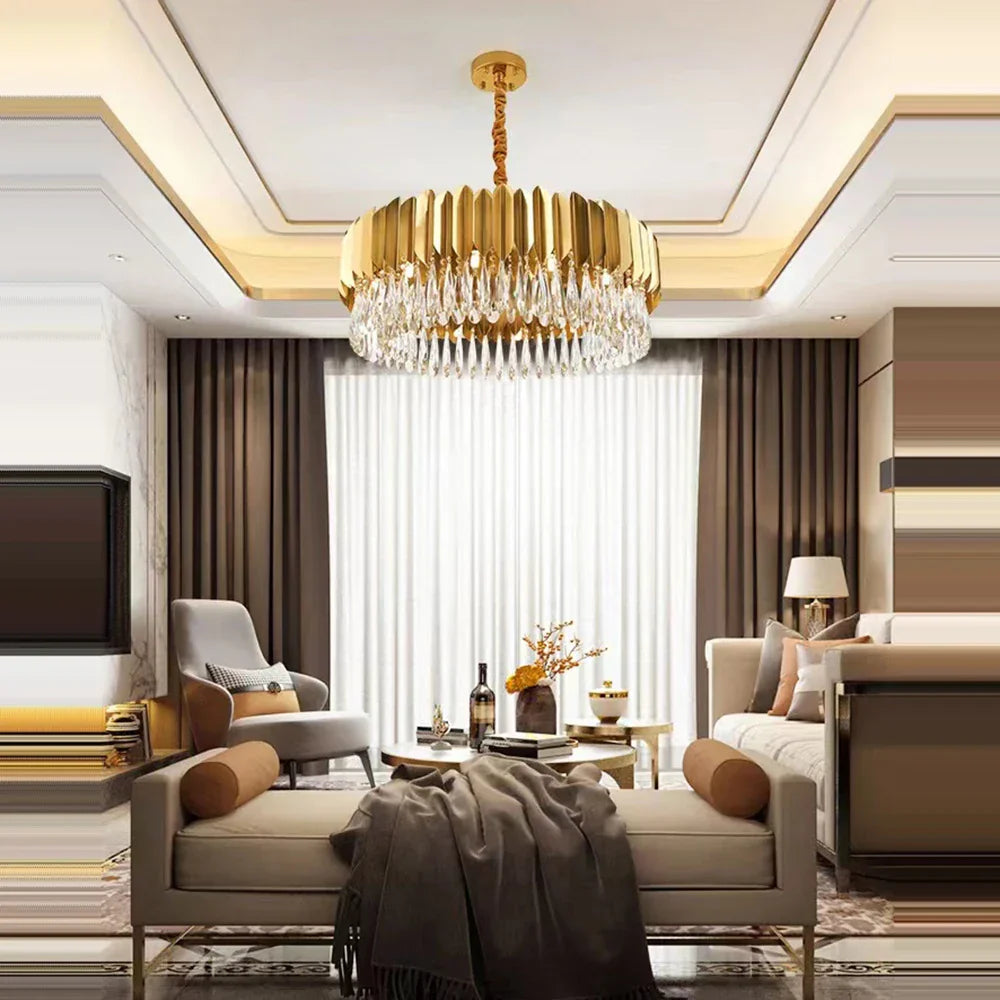 DecorBites™ Black Crystal Ceiling Pendant Lights for Dining Table - Nordic Luxury Design