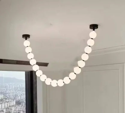 Nordic Beaded Alloy Pendant Light