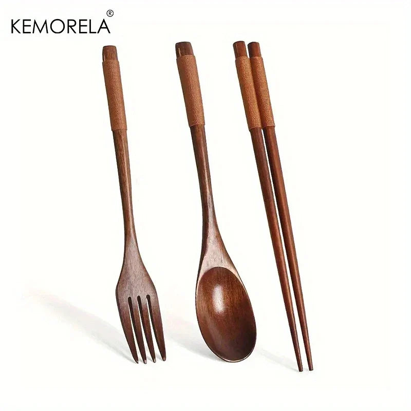 Wooden Japanese Utensil Set