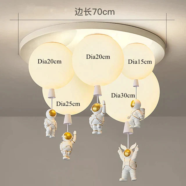 Glass Astronaut Pendant Light