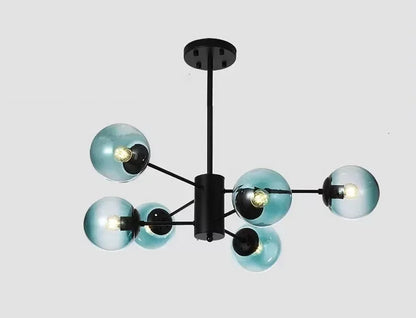 DecorBites™ Adjustable Ball Glass Lustre Chandelier for Living, Dining, Bedroom Lighting