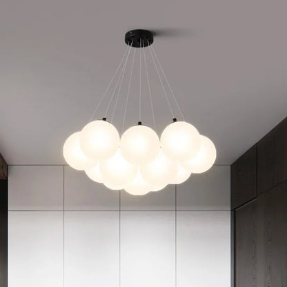 DecorBites™ Glass Ball LED Pendant Light for Home Decor, Nordic Style Chandelier for Living Room