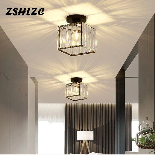 DecorBites™ Crystal LED Ceiling Light Modern Home Decor Fixture for Living Room Kitchen Hallway
