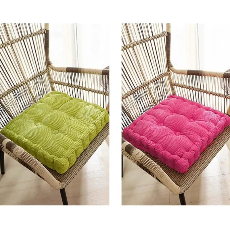 DecorBites™ Corduroy Tufted Floor Seat Cushion for Indoor Living Room Balcony Meditation