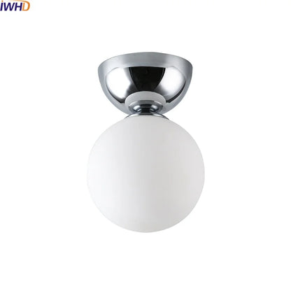 DecorBites™ Glass Iron LED Ceiling Light - Modern Nordic Style Lighting Fixtures