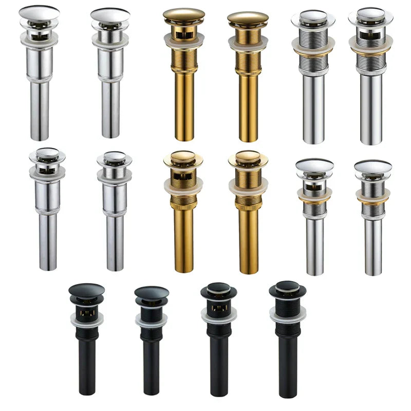 Gold Round Pop-up Drain