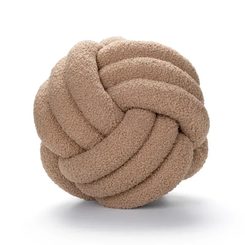 Lamb Fleece Knotted Pillow