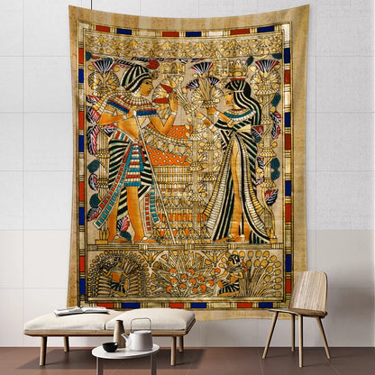 DecorBites™ Egyptian Pharaoh Tapestry Wall Hanging - Boho Hippie Home Decor