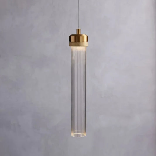 Modern Gold Glass Pendant Light