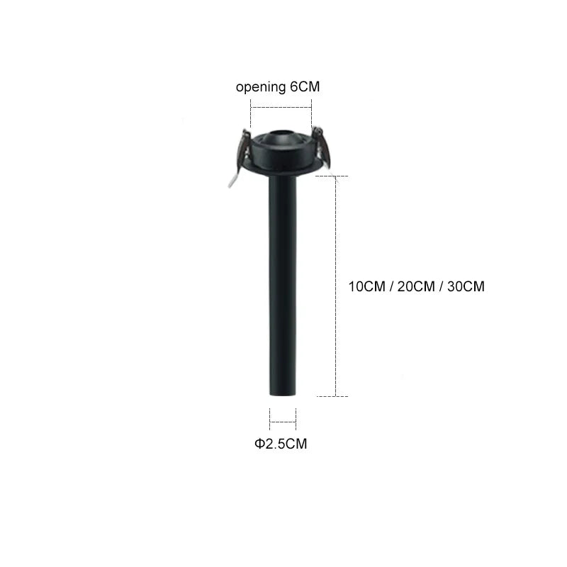 Black Adjustable Spotlight 30cm Dining Room