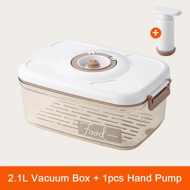DecorBites™ Fresh-Keeping Vacuum Canister: Large Capacity Food Organizer.