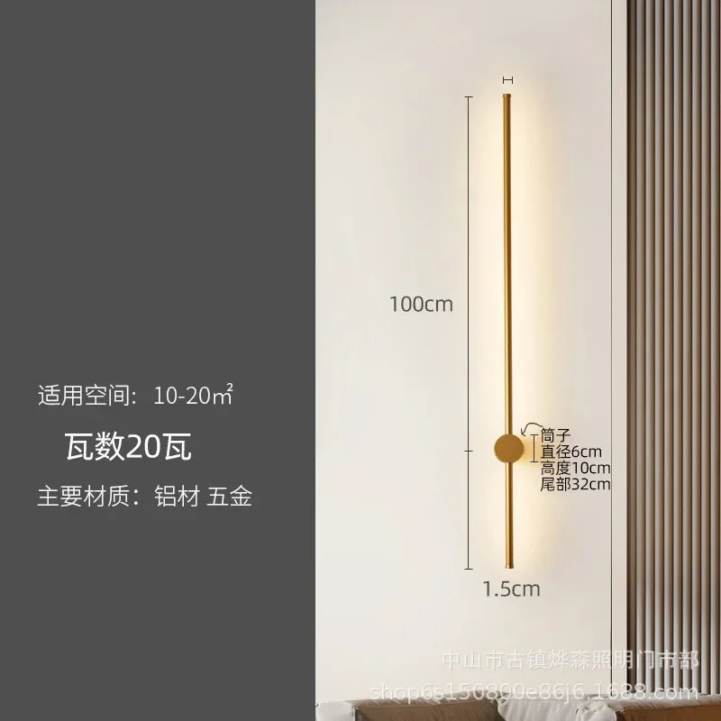 DecorBites™ LED Strip Wall Lamp for Creative Staircase Aisle Background Wall Lighting