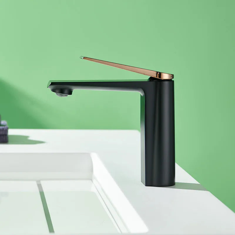 Gold Gray Bathroom Faucet