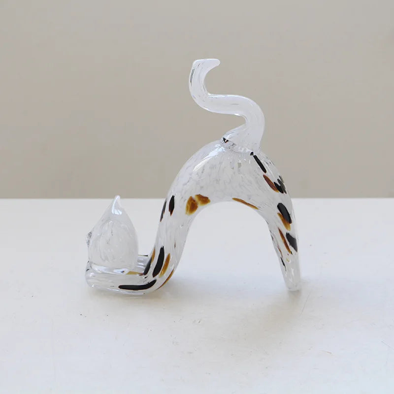 DecorBites™ Crystal Cat Figurine | Decorative Kitten Statue for Home Decoration