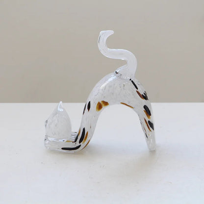 DecorBites™ Crystal Cat Figurine | Decorative Kitten Statue for Home Decoration