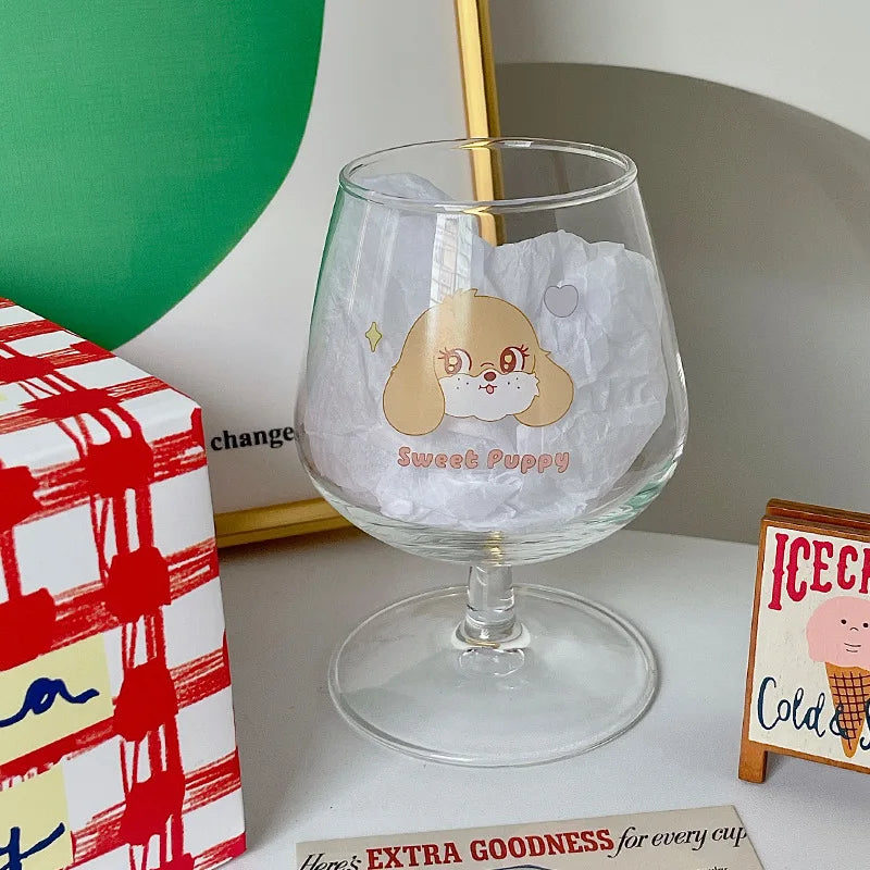 Glass Rabbit Juice Goblet