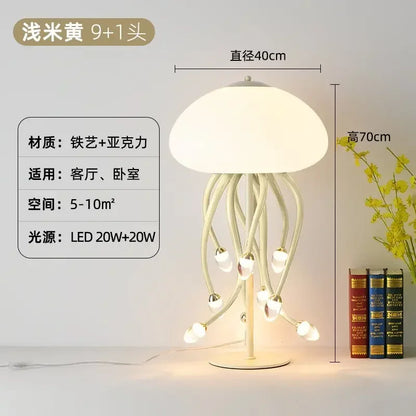 DecorBites™ Kawaii LED Jellyfish Lamp Art for Bedroom Decor & Lighting