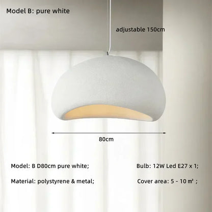 DecorBites™ Japanese Style Wabi-sabi LED Pendant Chandelier for Living, Dining, or Bar Decoration