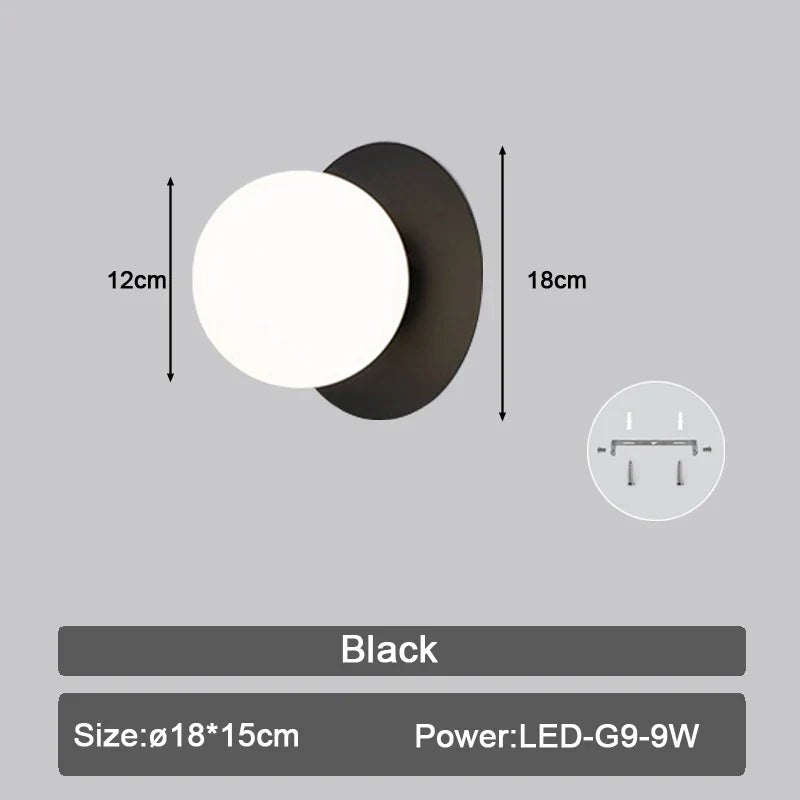 DecorBites™ LED Wall Sconce with G9 Bulb for Indoor Lighting in Black Gold
