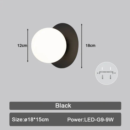 DecorBites™ LED Wall Sconce with G9 Bulb for Indoor Lighting in Black Gold